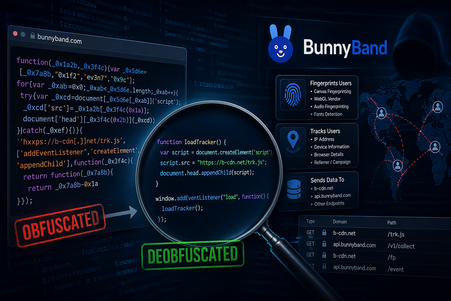 I Deobfuscated a Scam: How bunnyband.com Fingerprints and Tracks Its Users