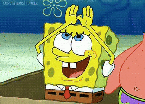 Spongebob rainbow gif