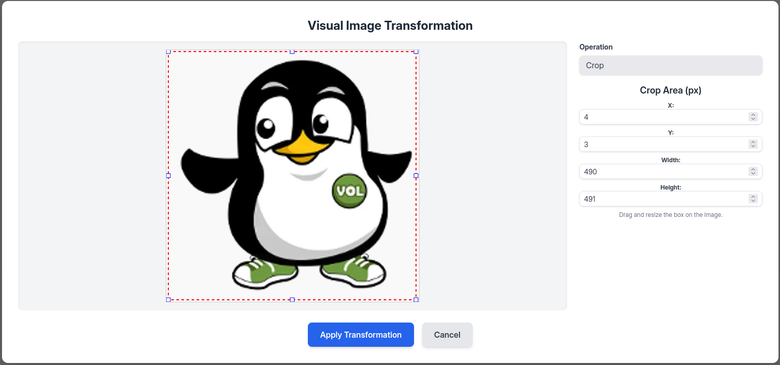 image transform page