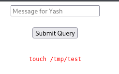 executed touch command